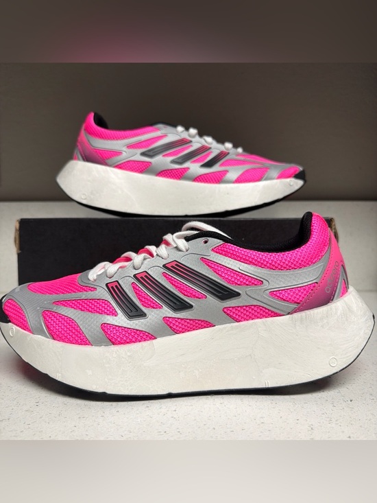 adidas Shoes - NEW Adidas Adizero Running Shoes Pink Silver Swirlfoam JP5568 Women's 8